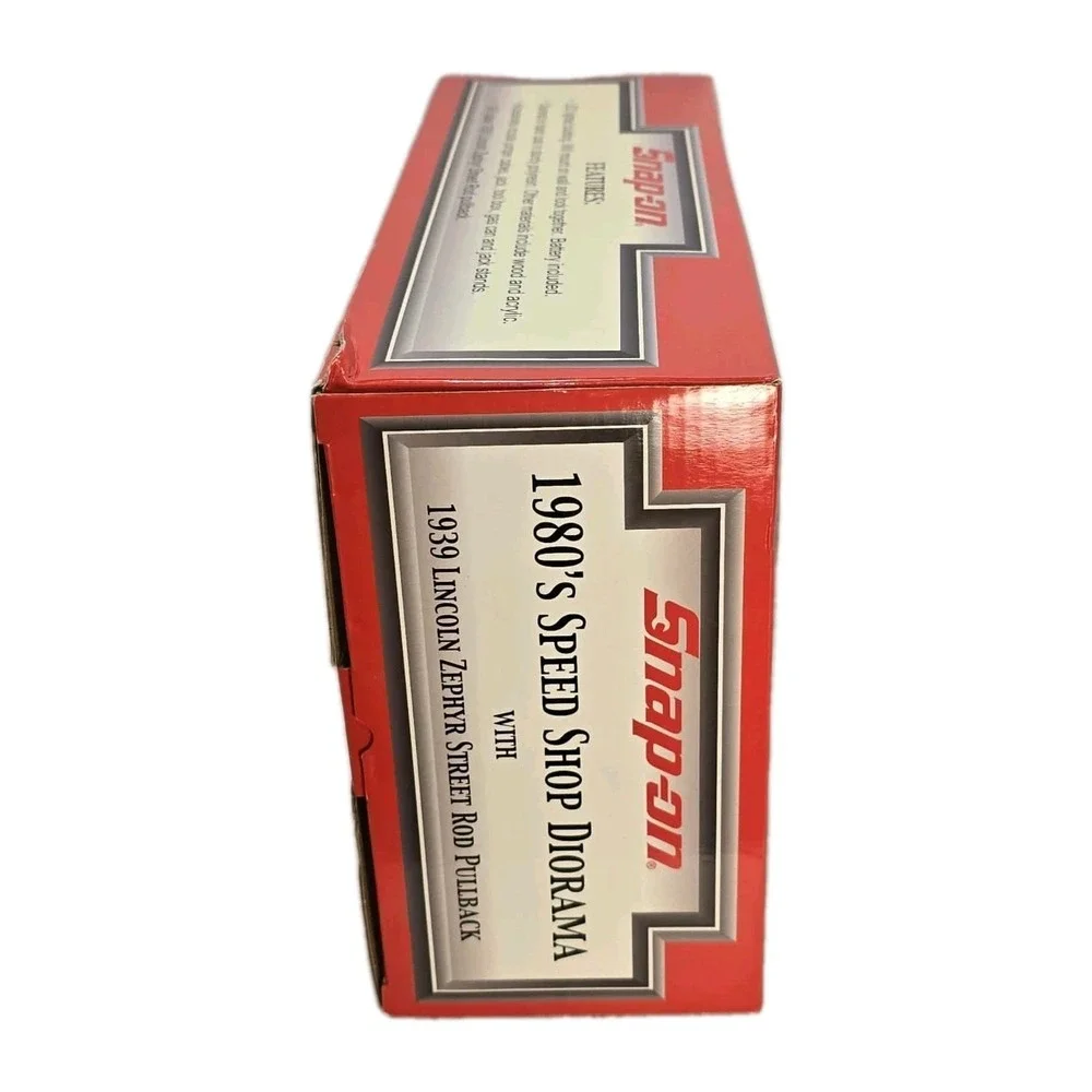 Snap-on 1980s Speed Shop Diorama NIB 1:43‎ Lincoln Zephyr Vintage